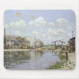 Alfombrilla De Ratón Alfred Sisley el   el canal San Martín, París