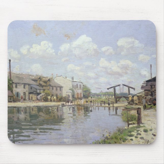 Alfombrilla De Ratón Alfred Sisley el | el canal San Martín, París (Frente)