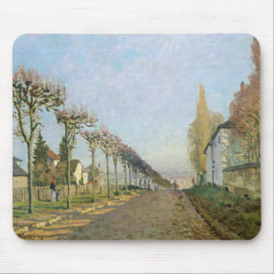 Alfombrilla De Ratón Alfred Sisley el Rue de la Machine, Louveciennes