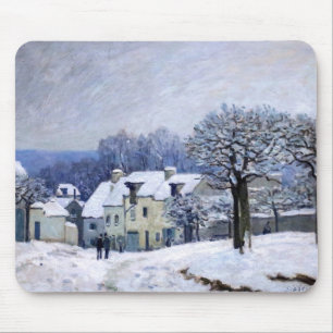 Alfombrilla De Ratón Alfred Sisley - Place Chenil en Marly, Efecto de N