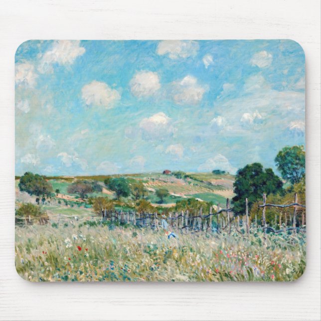 Alfombrilla De Ratón Alfred Sisley - The Meadow (Frente)