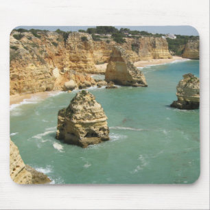 Alfombrilla De Ratón Algarve, Portugal, playa de Benagil y acantilados