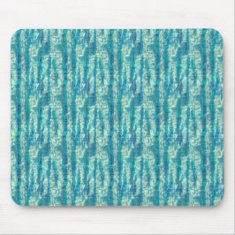 Alfombrilla De Ratón Algodão semi pixelado num mix de ciano e turquesa