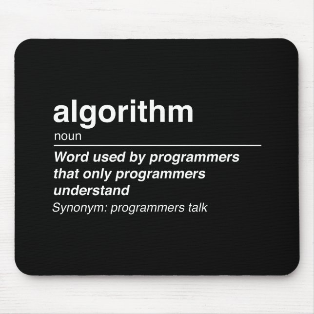 Alfombrilla De Ratón Algoritmo (Frente)