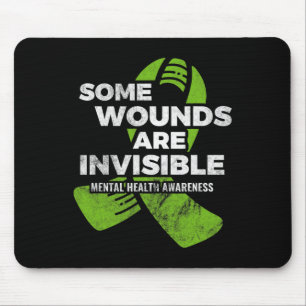 Alfombrilla De Ratón Algunas Heridas Invisible Mental Health Awareness 