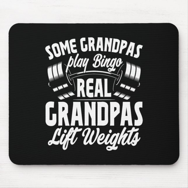 Alfombrilla De Ratón Algunos Abuelos Juegan Bingo Real Grandp Lift Peso (Frente)