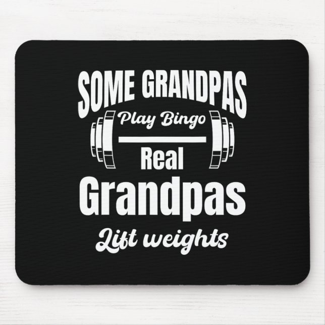 Alfombrilla De Ratón Algunos Abuelos Juegan Bingo Real Grandp Lift Peso (Frente)
