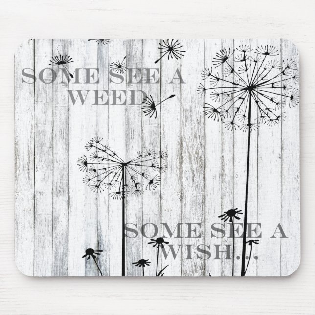 Alfombrilla De Ratón Algunos Ven Una Maleza (Frente)