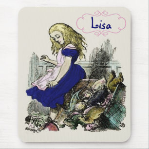 Alfombrilla De Ratón Alicia curiosa ~ Mousepad Wonderland