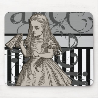 Alfombrilla De Ratón Alicia en Grunge del país de las maravillas