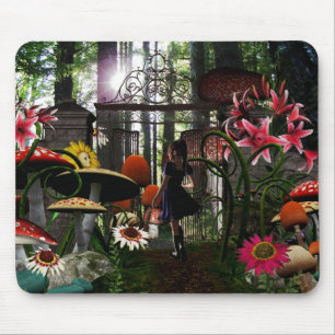 Alfombrilla De Ratón Alicia en mousepad del país de las maravillas