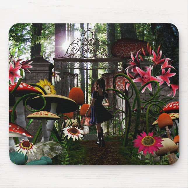 Alfombrilla De Ratón Alicia en mousepad del país de las maravillas (Frente)