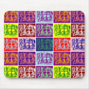 Alfombrilla De Ratón Alicia reuniéndose con Tweedledum y Tweedledee pop