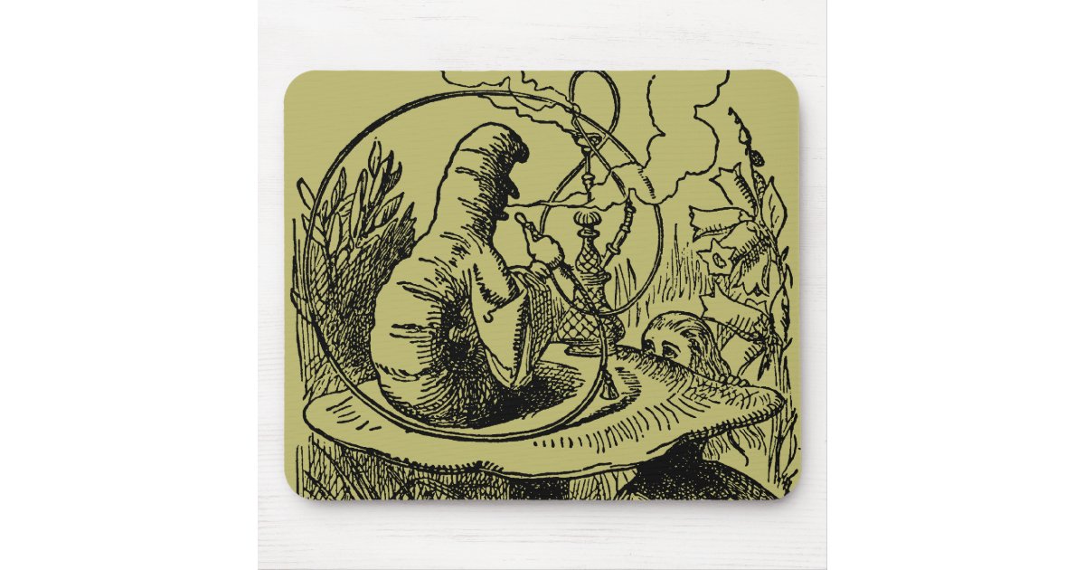 Alfombrilla De Ratón Alicia vintage en la oruga de las maravillas ...