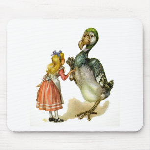 Alfombrilla De Ratón Alicia y el pájaro del Dodo