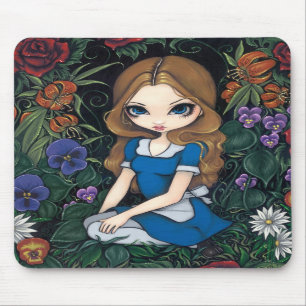 Alfombrilla De Ratón "Alicia y las flores" Mousepad