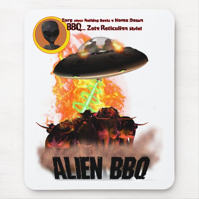 Alfombrilla De Ratón Alien BB-Q Mousepad (Frente)
