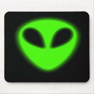 Alfombrilla De Ratón Alien Mousepad verde brillante