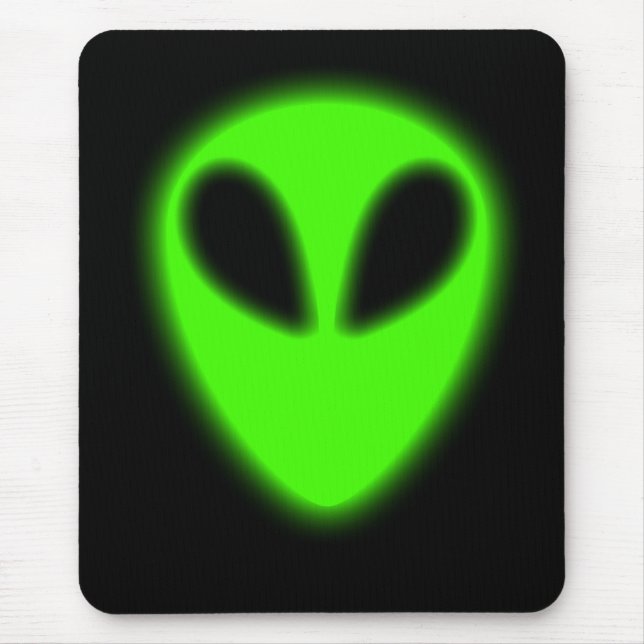 Alfombrilla De Ratón Alien Mousepad verde brillante (Frente)