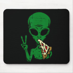 Alfombrilla De Ratón Alien Pizza comiendo paz área de diversión 51 Hall