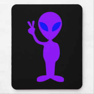 Alfombrilla De Ratón Alien púrpura