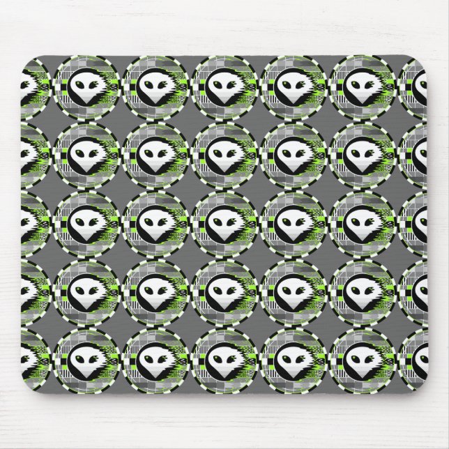 Alfombrilla De Ratón Alien TV Round multi mousepad gris (Frente)