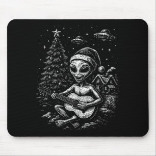 Alfombrilla De Ratón Alienígena Ama la Navidad