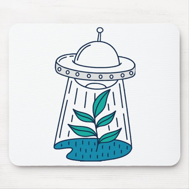 Alfombrilla De Ratón Aliens UFO (Frente)