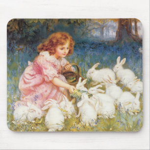 Alfombrilla De Ratón Alimentación de los conejos