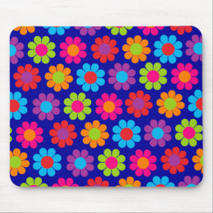 Alfombrilla De Ratón Alimentación de los flores multicolor
