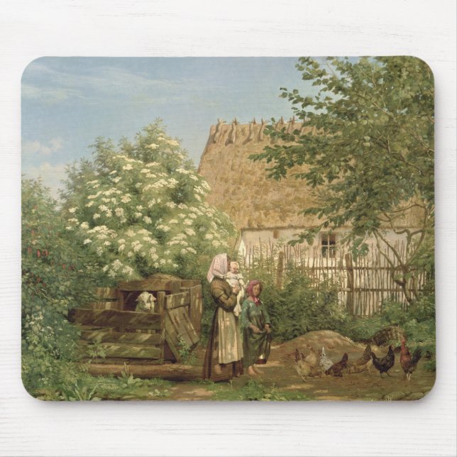 Alfombrilla De Ratón Alimentación de los pollos (Frente)