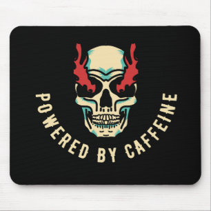 Alfombrilla De Ratón Alimentado por Caffeine - Energía del cráneo