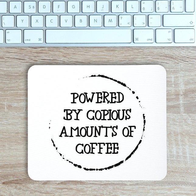 Alfombrilla De Ratón Alimentado por el café (Subido por el creador)