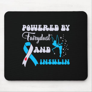 Alfombrilla De Ratón Alimentado Por Fairypolvo E Insulina Diabetes Awar