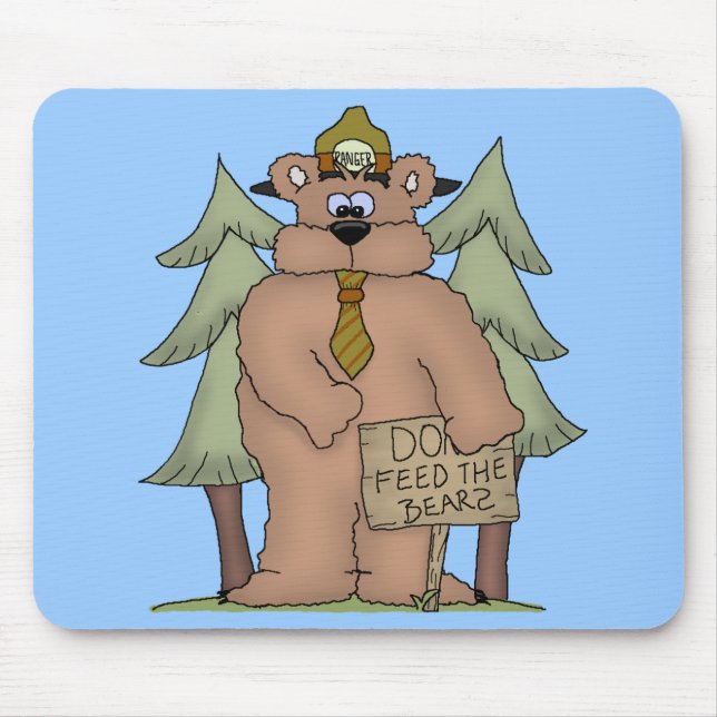 Alfombrilla De Ratón Alimente los osos (Frente)
