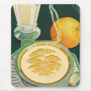 Alfombrilla De Ratón Alimentos Saludables Vintage, Bebidas, Desayuno Sa