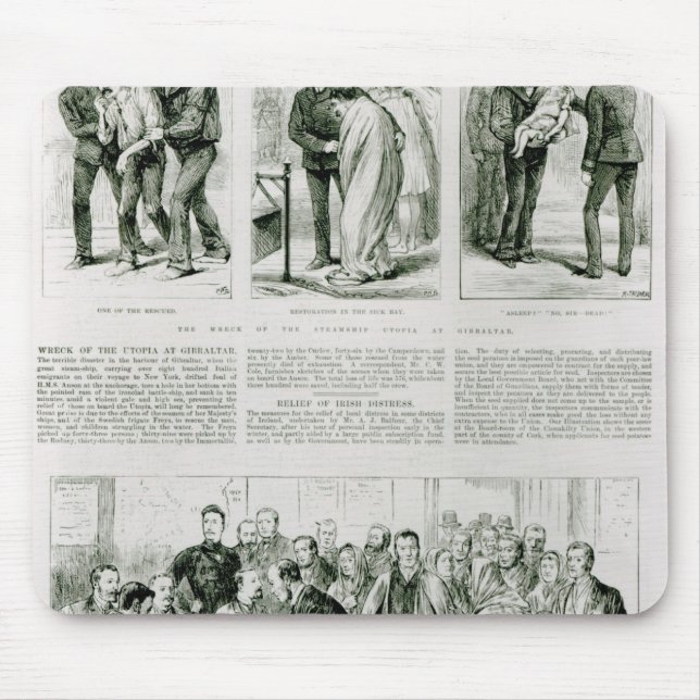 Alfombrilla De Ratón Alivio de la desolación irlandesa (Frente)