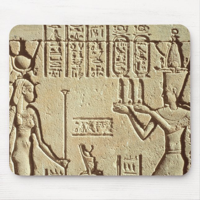 Alfombrilla De Ratón Alivio que representa a un pharaoh (Frente)