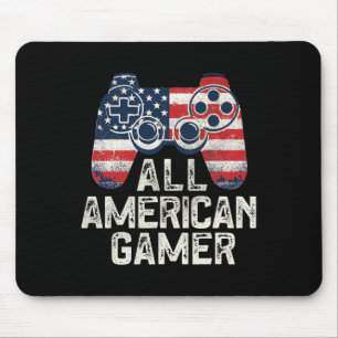 Alfombrilla De Ratón All American Gamer 4 Of July Video Game Gaming M