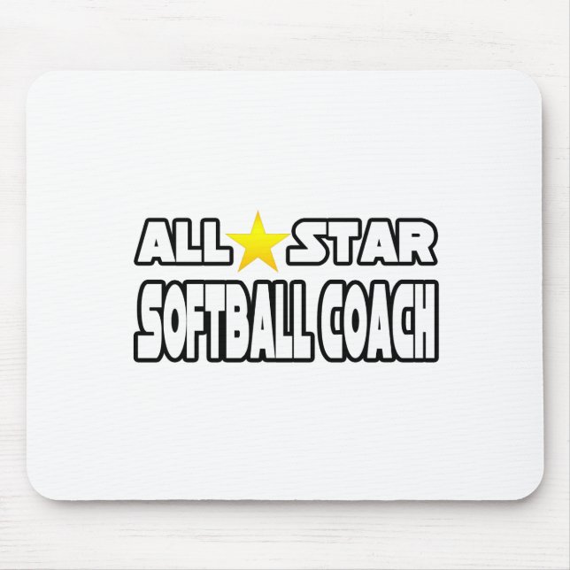 Alfombrilla De Ratón All Star Softball Coach (Frente)