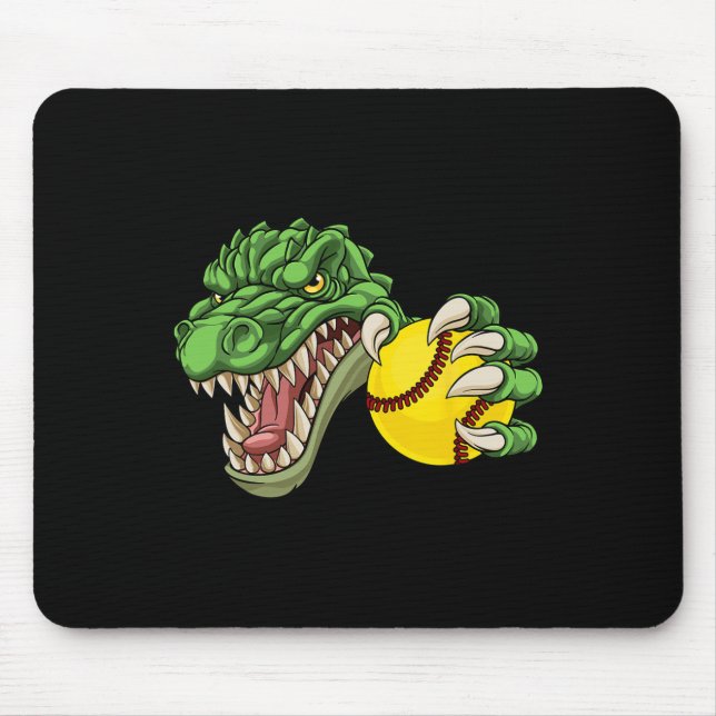 Alfombrilla De Ratón Alligator Crocodile Dinosaur Softll Character  (Frente)