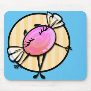 ALFOMBRILLA DE RATÓN ALMOHADAS DE RATÓN DE ILUSTRACION DEL CHICA DE LA