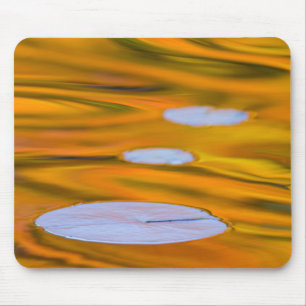 Alfombrilla De Ratón Almohadilla de lirio en agua naranja, Canadá