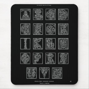 Alfombrilla De Ratón Almohadilla de ratón alfabeta