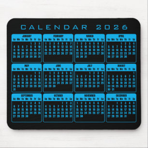 Alfombrilla De Ratón Almohadilla de ratón Calendario 2026