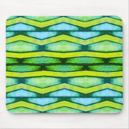 Alfombrilla De Ratón "Almohadilla de ratón Chevron azul y verde