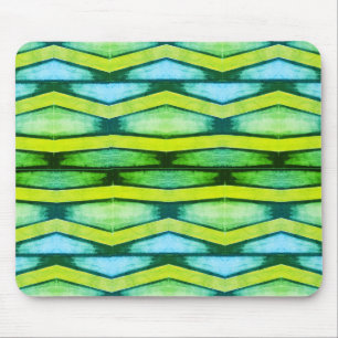 Alfombrilla De Ratón "Almohadilla de ratón Chevron azul y verde