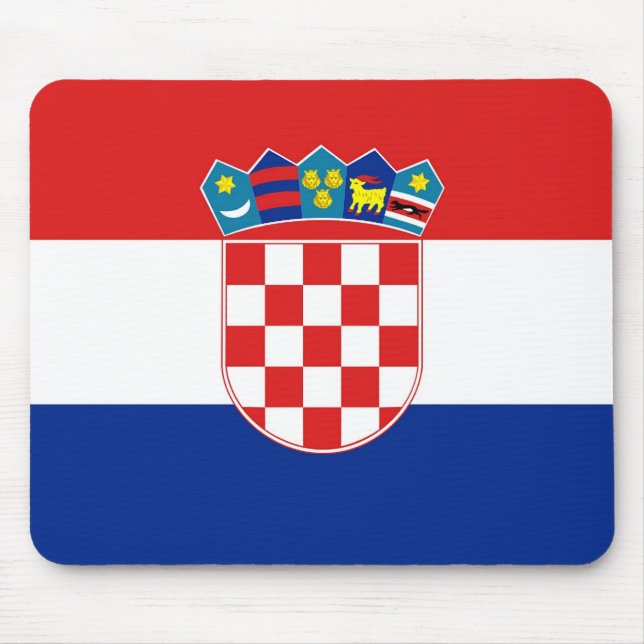 Alfombrilla De Ratón Almohadilla de ratón con bandera de Croacia (Frente)