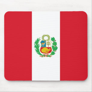 Alfombrilla De Ratón Almohadilla de ratón con bandera de Perú