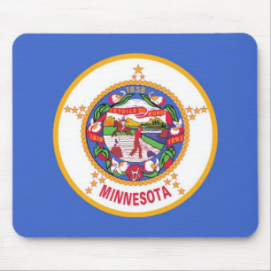 Alfombrilla De Ratón Almohadilla de ratón con bandera del estado de Min